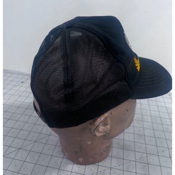 Harley-Davidson Eagle Logo Black Mesh Snapback Trucker Hat - Picture 7 of 7